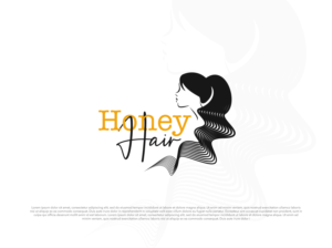 Honey Hair | Logo Design by JTdsign