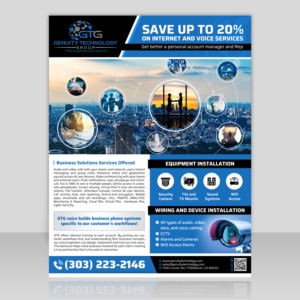 Genuity Technology Group Flyer for marketing and mailings | Flyer Design by SAI DESIGNS