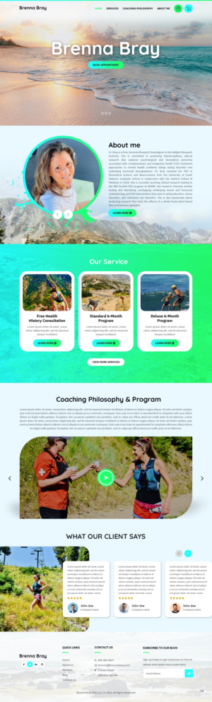 Web Design & Programming for Health & Wellness Coaching Company (SquareSpace or WordPress) | Web-Design von pb