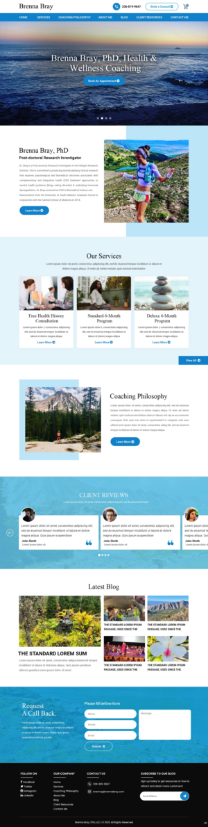 Web Design & Programming for Health & Wellness Coaching Company (SquareSpace or WordPress) | Web-Design von pb