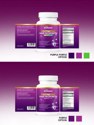 label design for supplement product bionoble | Graphic Design by MDesigns ™