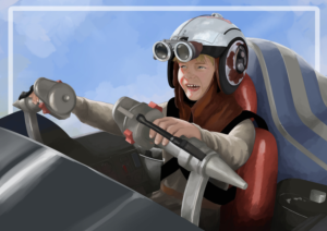 The Pod Racer - Star Wars - The Phantom Menace - Card Illustration | Illustration-Design von Notoasto