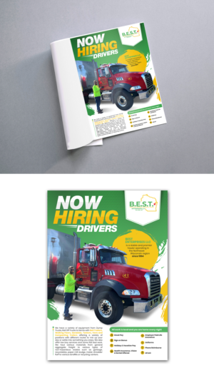 Now Hiring Drivers or Help Wanted Ad | Graphic Design by debdesign