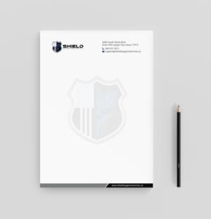 Shield Support Services Letterhead Design | Letterhead Design by R.design