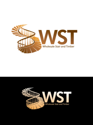 WST as the main logo. Perhaps in much small text somewhere appropriate Wholesale Stair and Timber | Logo Design by LogoPoko