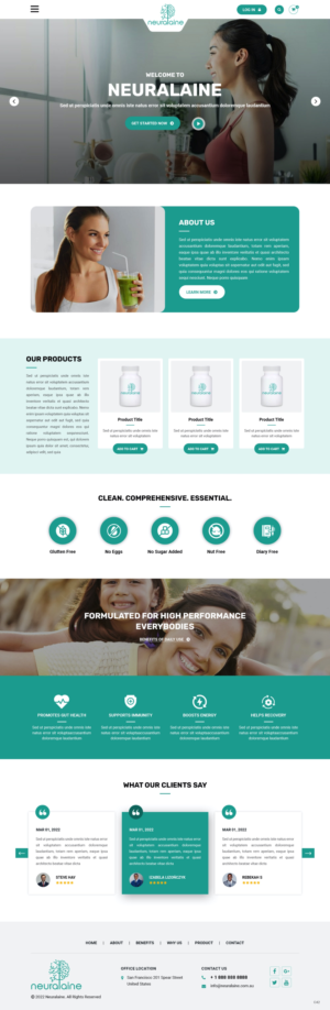 New Supplement Product Website for Miagraine | Web Design by pb