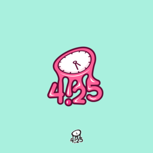 "4:25"  and any text about satisfying your munchies or hunger. | Logo-Design von Peroni