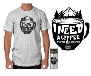 Coffee Company Needs T-Shirt and Sticker Design With Quote + Coffee Co Logo | T-shirt Design by cithuwill