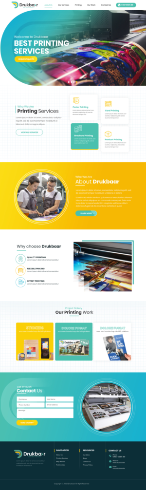 Printing company needs website! | Wix-Design von Blue Sparrow