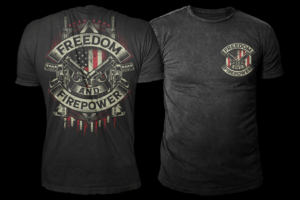 Freedom and Firepower.  A lifestyle coaching and apparel company needs a t-shirt design.  | T-Shirt-Design von APHOTIC APPAREL