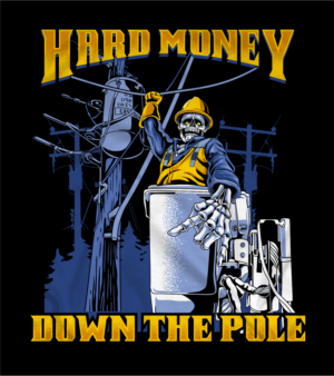 Lineman/ Hard money | T-shirt Design by Yakuza20