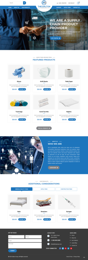 Dalton Group Supply Chain Product Provider | Web-Design von pb