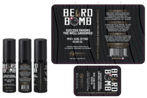 Men's aging defense beard oil. | Label Design by Lezette_G