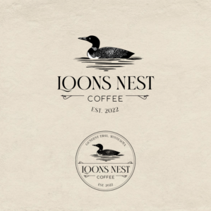 Loons Nest Coffee | Logo Design by Samantha Ward Design