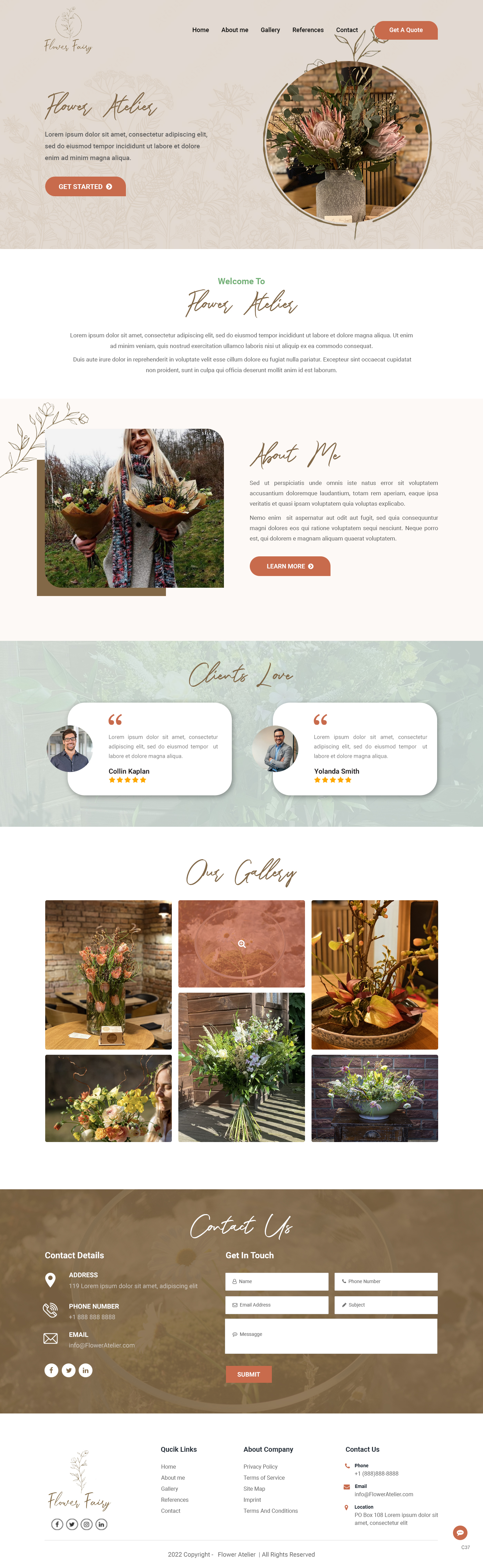 Web Design by pb for Flower-fairy | Design #28364601