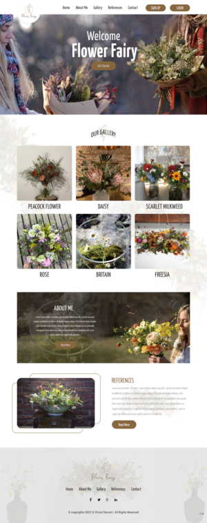 Web Design by pb for Flower-fairy | Design #28368538