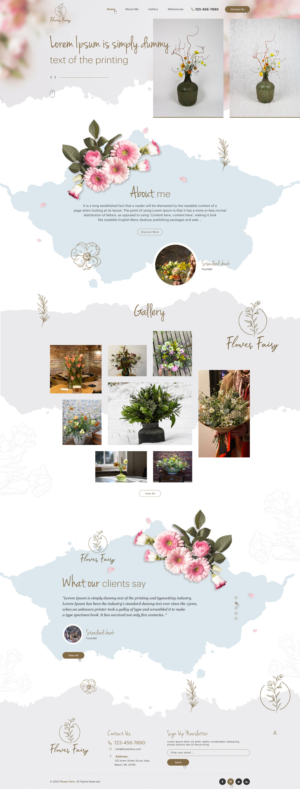 Web Design by Ved Web Services for Flower-fairy | Design #28364369