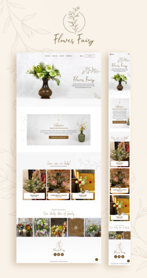 Web Design by nzdesigners for Flower-fairy | Design #28422693