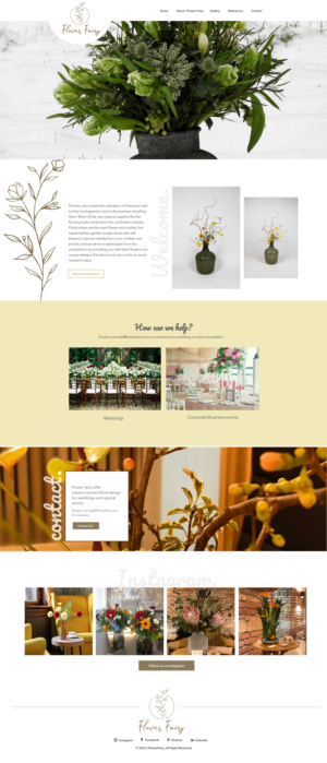 Web Design by subhalaxmi  khamari for Flower-fairy | Design #28376768