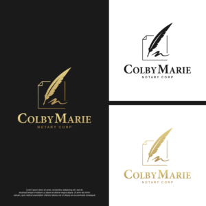 Colby Marie Notary Corp. | Logo Design by Aezakmi