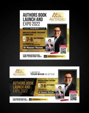 Author book launch promotion design for social media | Graphic Design by ZeneFashions