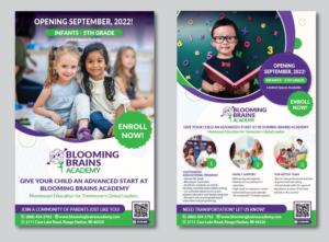 Flyer for Brand New Montessori School | Flyer Design by alex989