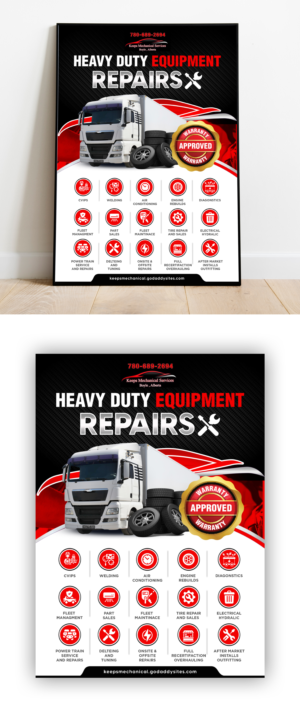 Heavy Duty Repairs Poster | Flyer-Design von debdesign