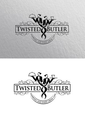 Twisted Butler esspresso and enery drink cafe | Logo-Design von LogoPoko