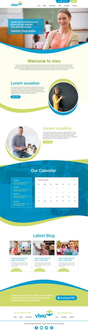 Re-design association of teachers webplattform | Web Design by MAHABA