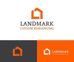 Logo-Design von Andrés Sebastián für Landmark Custom Remodeling | Design #28399326