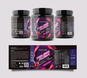 Neuro Rush Pre Workout Label Design | Etikett-Design von Tuba Art Studio. IZ (IMRAN ZW)