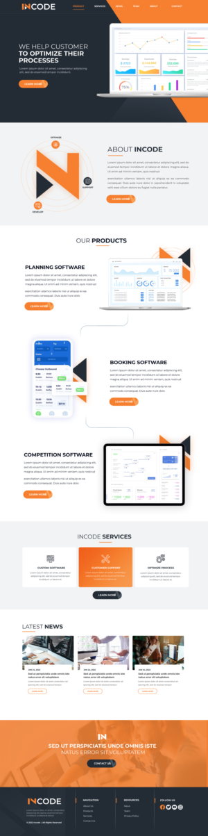 Website for software company 