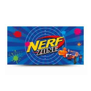 Nerf Zone Banner for Indoor Arena | Signage Design by KreativeMadz