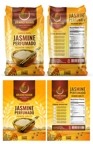 18kg Bag or Rice package design | Packaging Design by SAI DESIGNS