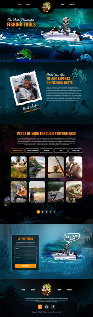 Creative Designer for Fishing Product Web Design | Web-Design von MAHABA