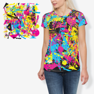 bright neon 80s design for snowboarding clothing brand | T-shirt Design by ACK Design