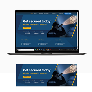 AOE SECURITY WEBSITE BANNER DESIGN OF AWESOME | Banner-Design von debdesign