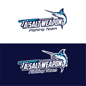 A-Salt Weapon with "Fishing Team" below the words A-Salt Weapon | Logo Design by ThiagoB