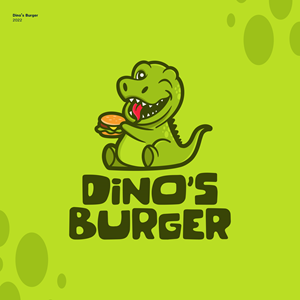 Dino’s Burger | Logo-Design von JBalloon Design