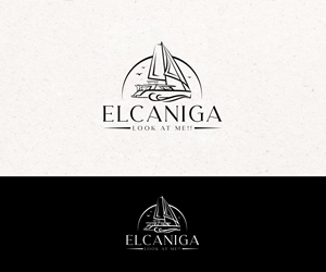 Name of the boat is ELCANIGA | Logo Design by Logo Stock