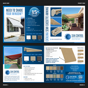 Brochure needed for our updated Retractable Catalina Awning | Brochure Design by SAI DESIGNS