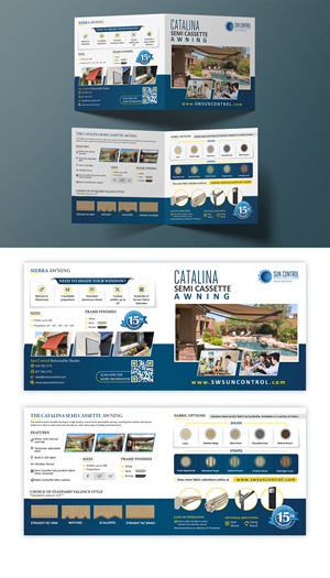 Brochure needed for our updated Retractable Catalina Awning | Brochure Design by ZeneFashions