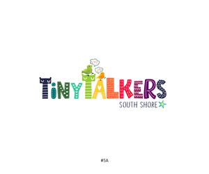 Tiny Talkers (main business name) South Shore (smaller subtext) | Logo Design by vincent.designpro