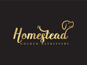 Homestead Golden Retrievers | Logo-Design von eemolent art