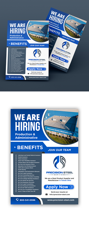 Employee Benefits Flyer for Recruiting | Flyer Design by ZeneFashions