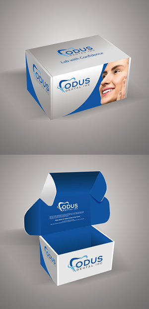 Dental Lab Delivery Box Design 163x115x97mm | Packaging Design by saurov