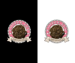 Rainbow Row Labradoodles | Logo Design by Kavth