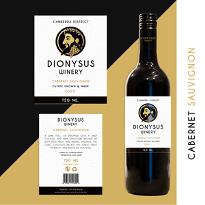 New Wine Label - Classy, Simple, Modern | Label Design by Neelam Jahagirdar