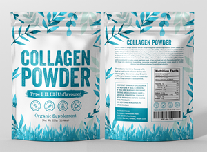 organic collagen powder needs packaging design | Verpackungs-Design von SAI DESIGNS