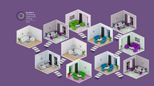 Spatial Chat Background to enhance conference attendees networking | Grafik-Design von Sarina.dsg